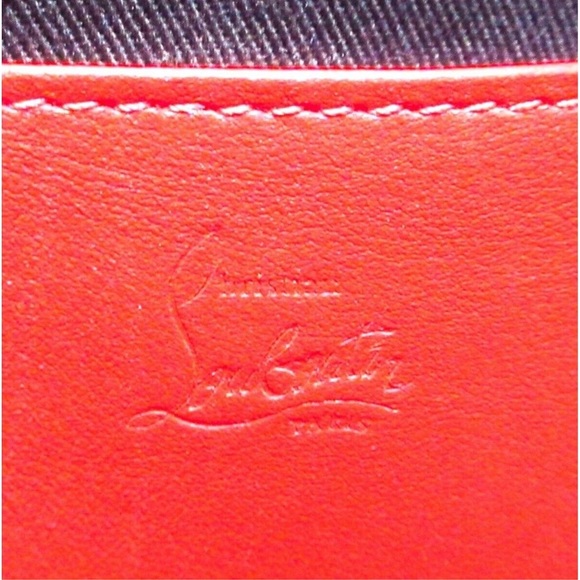 Christian Louboutin - Authentic Monogram Tritac Portfolio Spiked Leather Large - Picture 14 of 16